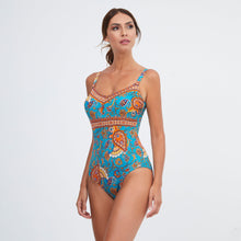 Load image into Gallery viewer, Nuria Ferrer Ornela Swimsuit - Turquoise Multi
