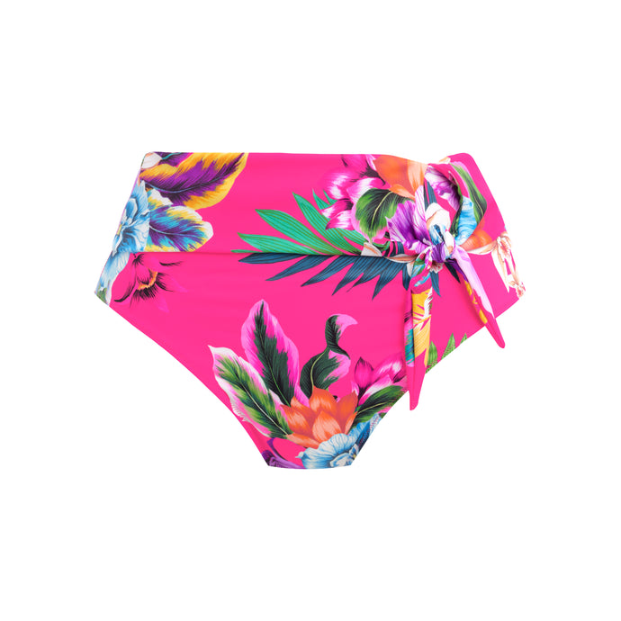 Fantasie Halkidiki High Waist Bikini Brief - Pink/Multi