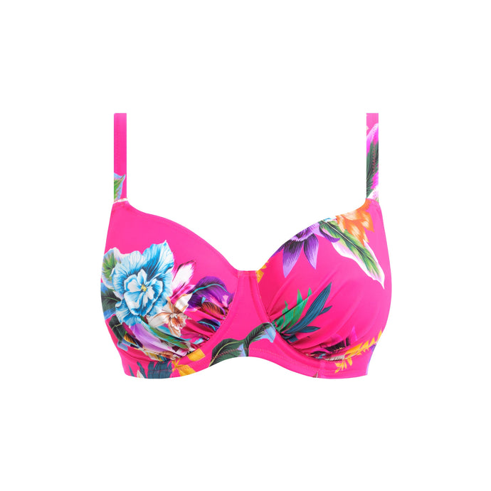 Halkidiki Orchid Underwired Gathered Full Cup Bikini Top freeshipping - Cocobella Lingerie