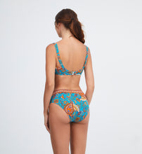 Load image into Gallery viewer, Nuria Ferrer Ornela Deep Bikini Bottom - Turquoise Multi

