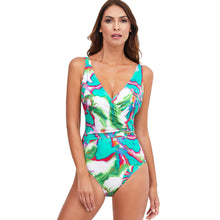 Load image into Gallery viewer, Nuria Ferrer Frida Wrap Swimsuit - Green Multi
