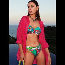Load image into Gallery viewer, Nuria Ferrer Frida Bandeau Bikini Top - Green Multi
