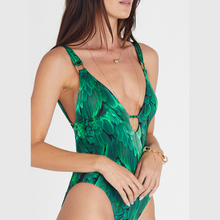 Load image into Gallery viewer, Aqua Blu Maddison Swimsuit - Green Multi
