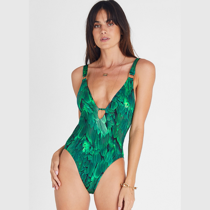 Aqua Blu Maddison Swimsuit - Green Multi