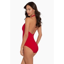 Load image into Gallery viewer, Amoressa Marie Pimento Ruffle Swimsuit - Red

