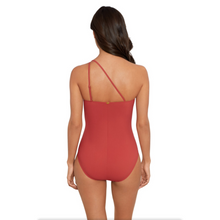 Load image into Gallery viewer, Amoressa Elle Dorado one-shoulder Swimsuit - Saffron
