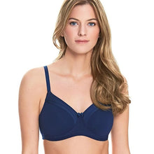 Load image into Gallery viewer, Royce Maisie Soft Cup Padded Bra Navy - Comfort/Care
