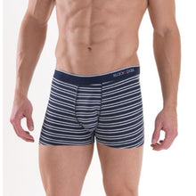 Load image into Gallery viewer, Black Spade 2 Pack Boxer - Navy/Navy Stripe
