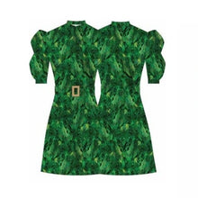 Load image into Gallery viewer, Aqua Blu Australia Puff Sleeve Mini Dress - Green Multi
