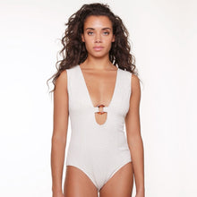 Load image into Gallery viewer, Lingadore Fishbone  Swimsuit- Ivory Print
