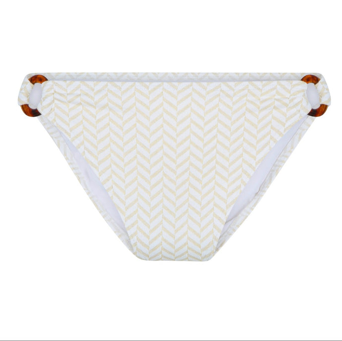 Lingadore Fishbone Bikini Bottom - Ivory Print
