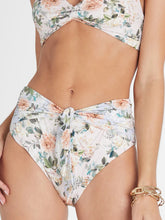 Load image into Gallery viewer, Aqua Blu Margot High Waist Bikini Bottom - Rose Multi
