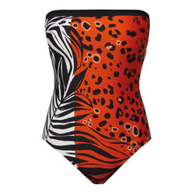 Load image into Gallery viewer, Nuria Ferrer Nairobi Banador Swimsuit - Animal Multi
