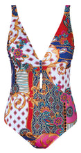 Load image into Gallery viewer, Nuria Ferrer Low-Cut Swimsuit Foulard freeshipping - Cocobella Lingerie
